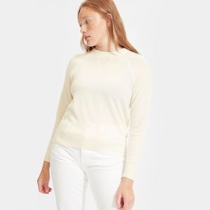 Everlane Cashmere Shrunken Sweatshirt, sz M